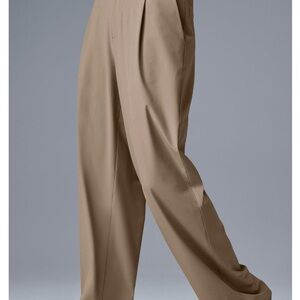 Alo high waisted trouser, color: gravel Large, long